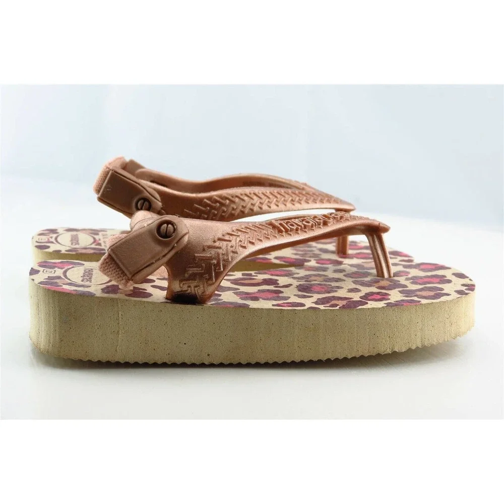 Havaianas Toddler‎ Girls 8 Medium Brown Flip Flop Synthetic